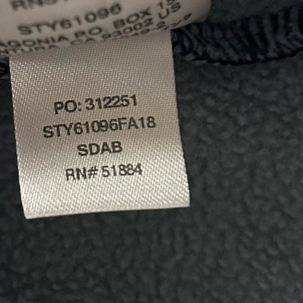 Patagonia Fleece Synchilla Pullover Jacket 6-12 Months - Picture 7 of 7